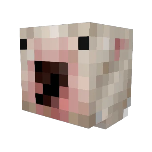 SliccSwipe Minecraft avatar head, 3D render