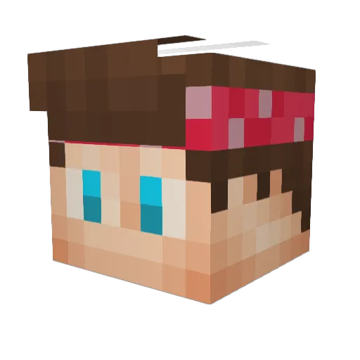 SliceOfCake_ Minecraft avatar head, 3D render