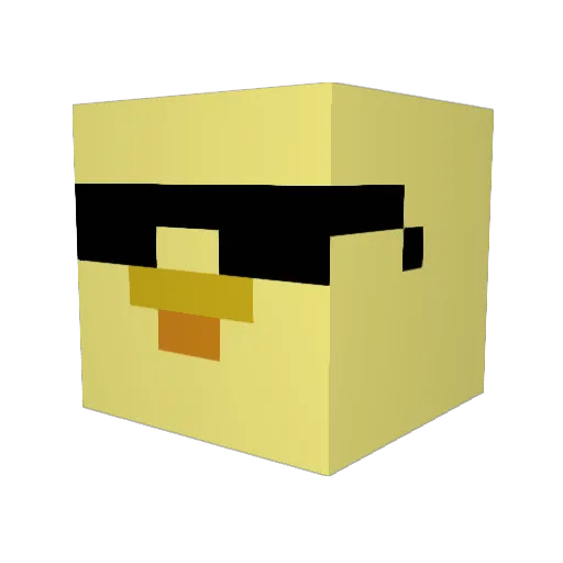 SliceToast Minecraft avatar head, 3D render