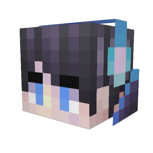SlicenDicen Minecraft avatar head, 3D render