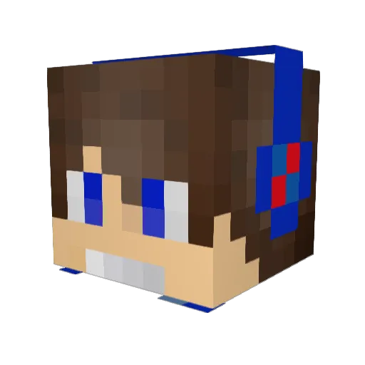 Slices13 Minecraft avatar head, 3D render