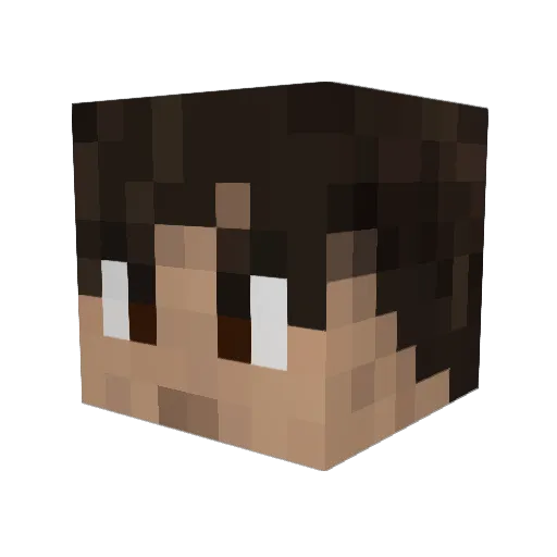 Slick3710 Minecraft avatar head, 3D render