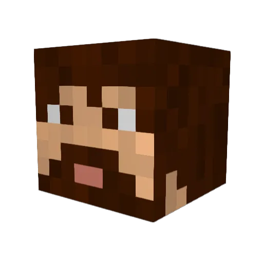 SlickLR300 Minecraft avatar head, 3D render