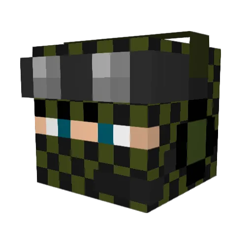 SlickWilly222 Minecraft avatar head, 3D render
