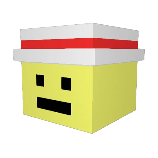 SlickerDrip Minecraft avatar head, 3D render
