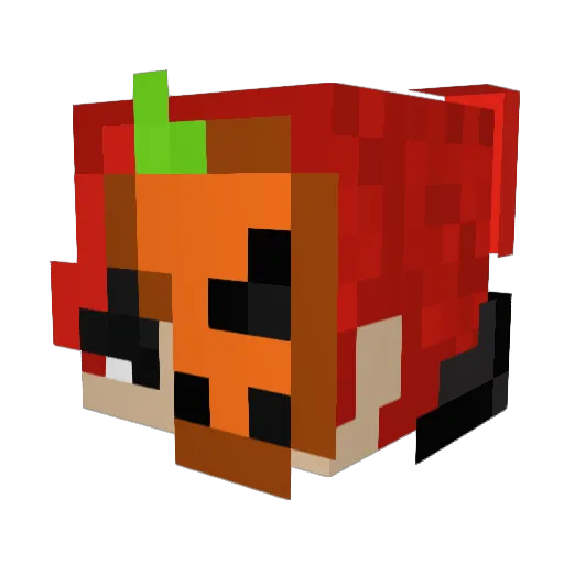 SlidJokerYT Minecraft avatar head, 3D render