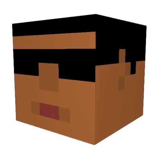 SlidPluto758186 Minecraft avatar head, 3D render