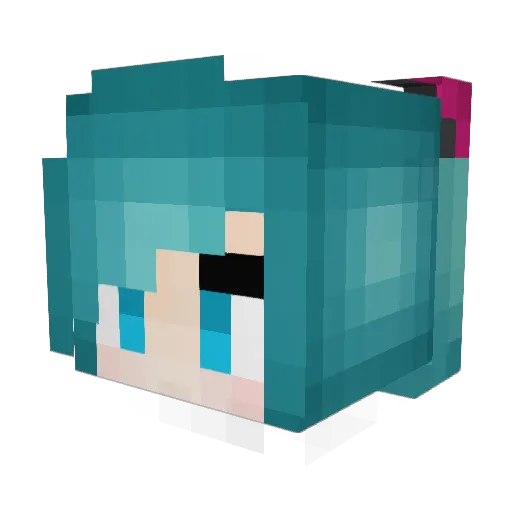 SlidePerception Minecraft avatar head, 3D render