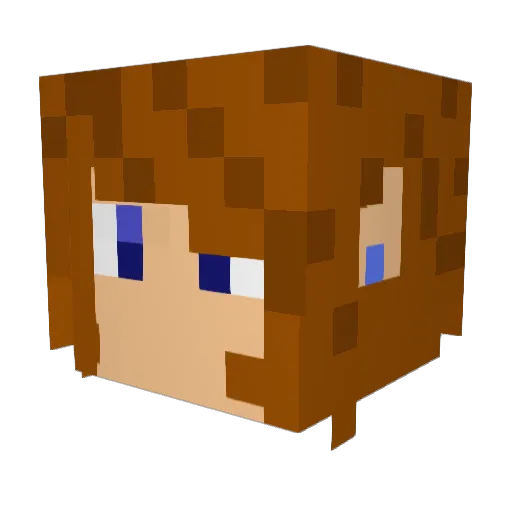 Slider1121 Minecraft avatar head, 3D render