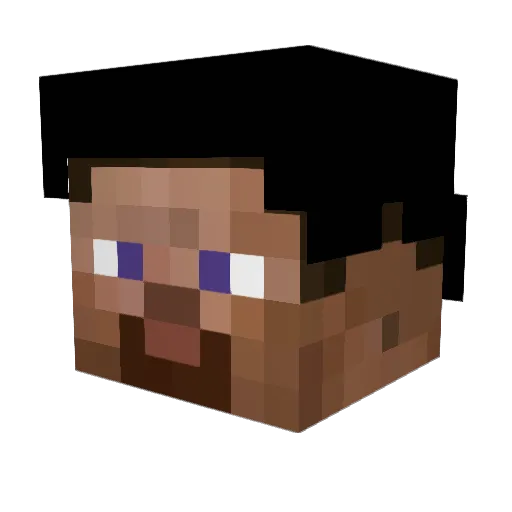 Slider466 Minecraft avatar head, 3D render