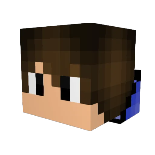 Slider99 Minecraft avatar head, 3D render
