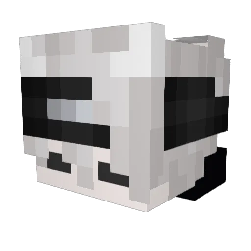 Slidess Minecraft avatar head, 3D render