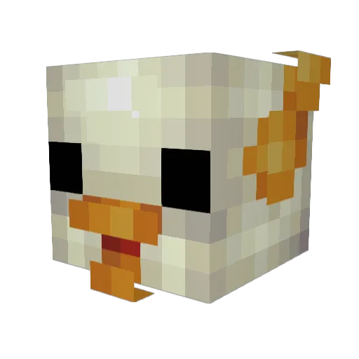 SlidingCkiken02 Minecraft avatar head, 3D render