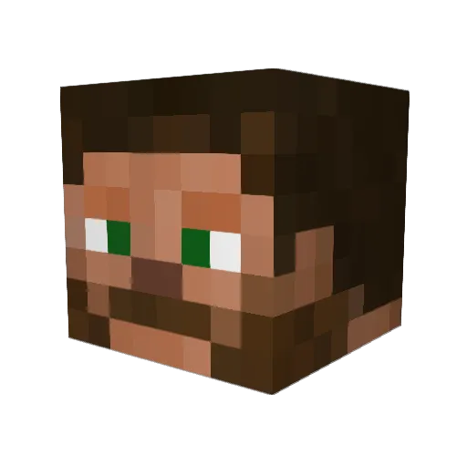 Slifer892 Minecraft avatar head, 3D render