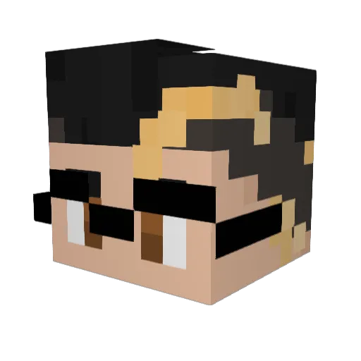 SlighLpro Minecraft avatar head, 3D render