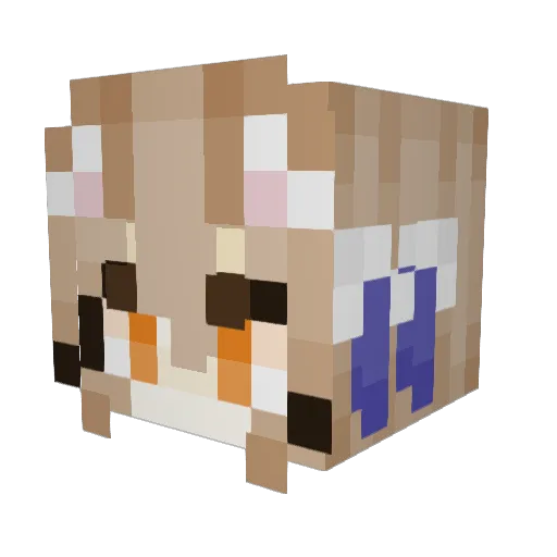 SlightPyromaniac Minecraft avatar head, 3D render