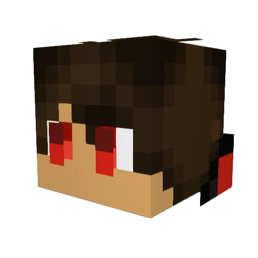 SlightlyGlonky Minecraft avatar head, 3D render