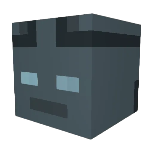 SlightlyShadow Minecraft avatar head, 3D render