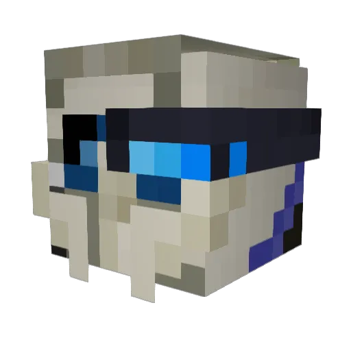 Slightlyonpoint Minecraft avatar head, 3D render