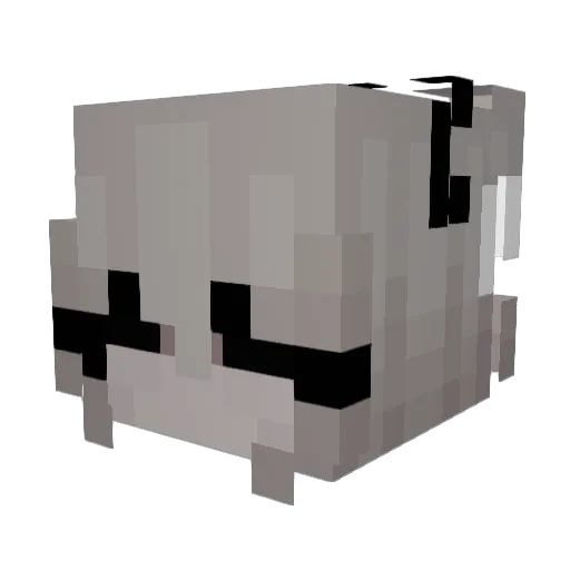 Sligma69plus Minecraft avatar head, 3D render