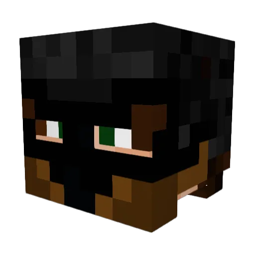 Sligma Minecraft avatar head, 3D render