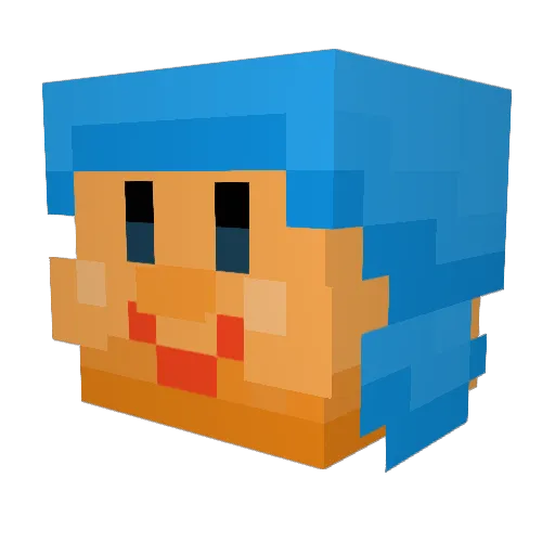 SliiceDiice Minecraft avatar head, 3D render