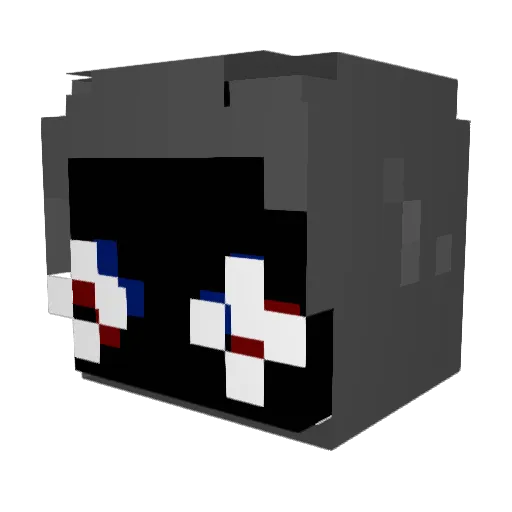 Sliij Minecraft avatar head, 3D render