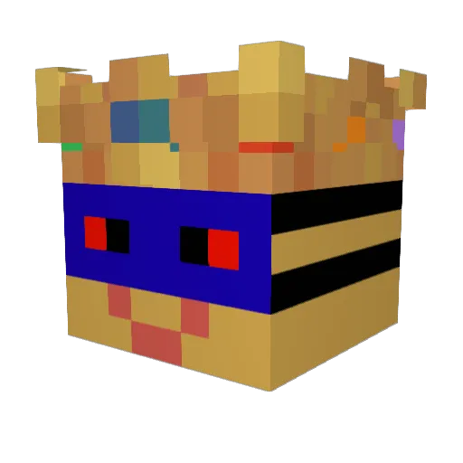 Sliix3 Minecraft avatar head, 3D render