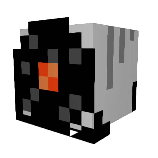 Slijpschijf Minecraft avatar head, 3D render