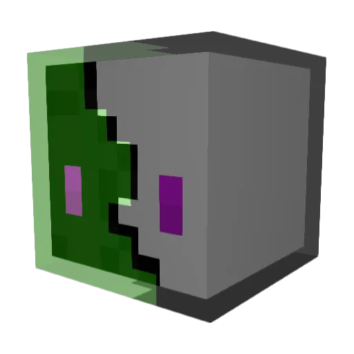 Slikac Minecraft avatar head, 3D render