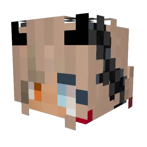 Slikiplay Minecraft avatar head, 3D render