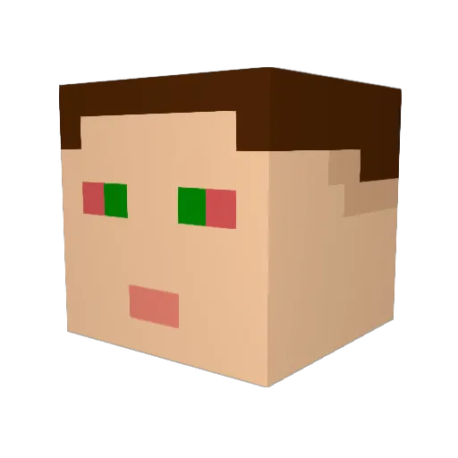 Slikk420 Minecraft avatar head, 3D render