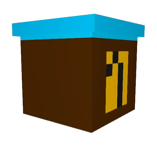 Slikzfv Minecraft avatar head, 3D render