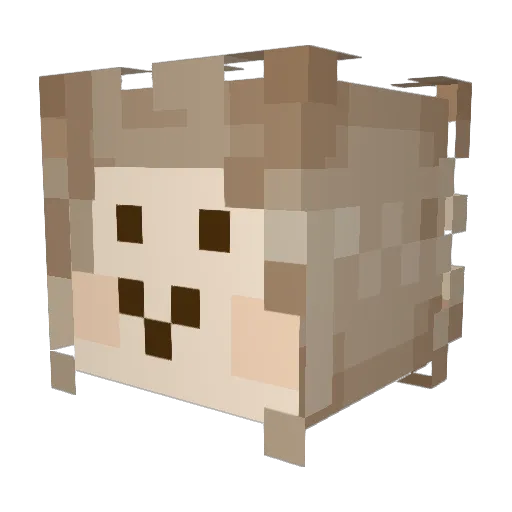 SlimButcher Minecraft avatar head, 3D render