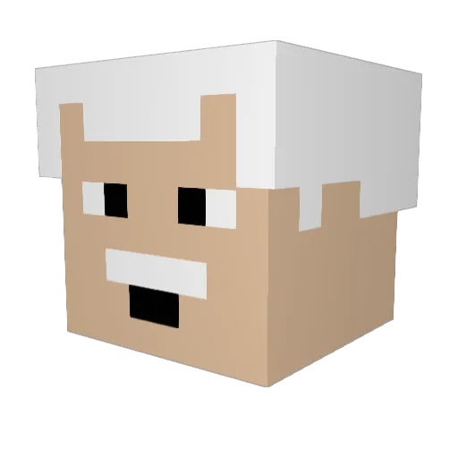 SlimFast_ Minecraft avatar head, 3D render