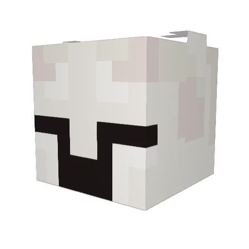 SlimFifth Minecraft avatar head, 3D render