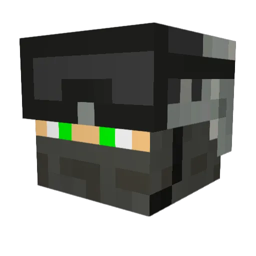 SlimJim7521 Minecraft avatar head, 3D render
