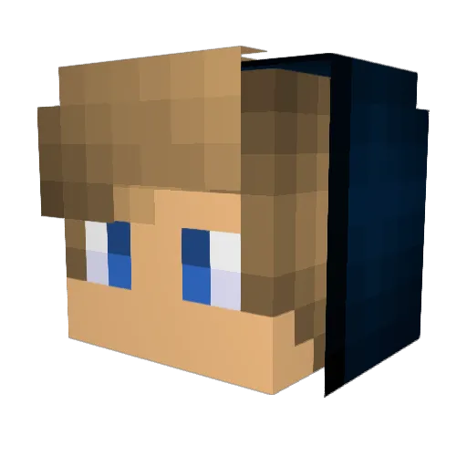 SlimPandar Minecraft avatar head, 3D render