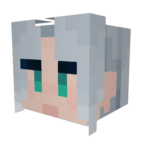 SlimSalami Minecraft avatar head, 3D render
