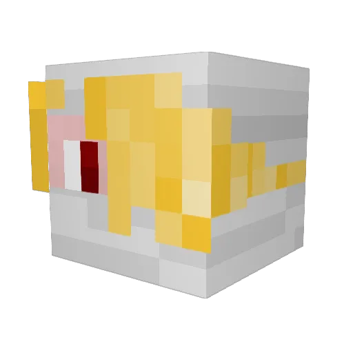 SlimSandwich Minecraft avatar head, 3D render