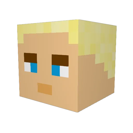 SlimShady207 Minecraft avatar head, 3D render