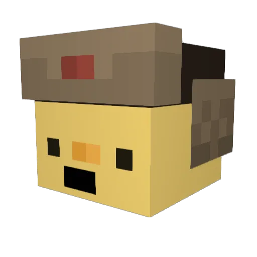 SlimShadyr Minecraft avatar head, 3D render