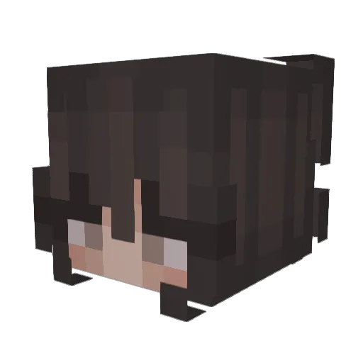 SlimShaydy Minecraft avatar head, 3D render