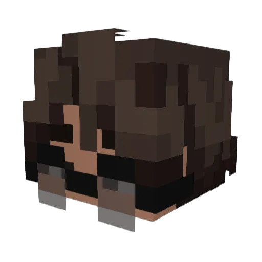 SlimSn Minecraft avatar head, 3D render
