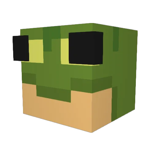 SlimThickDorito Minecraft avatar head, 3D render