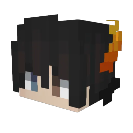 SlimWinx Minecraft avatar head, 3D render