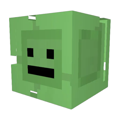 Slimation Minecraft avatar head, 3D render