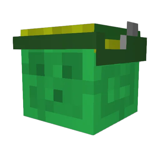 Slime1357 Minecraft avatar head, 3D render