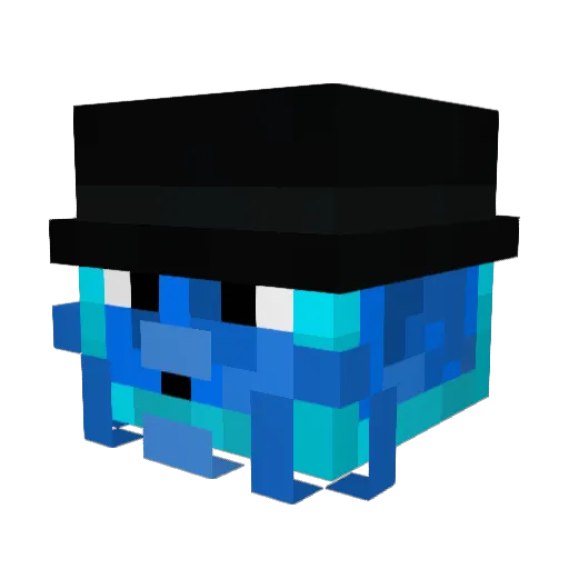 SlimeBlue5 Minecraft avatar head, 3D render