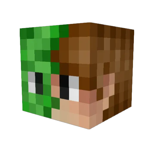 SlimeBoy_Gaming Minecraft avatar head, 3D render